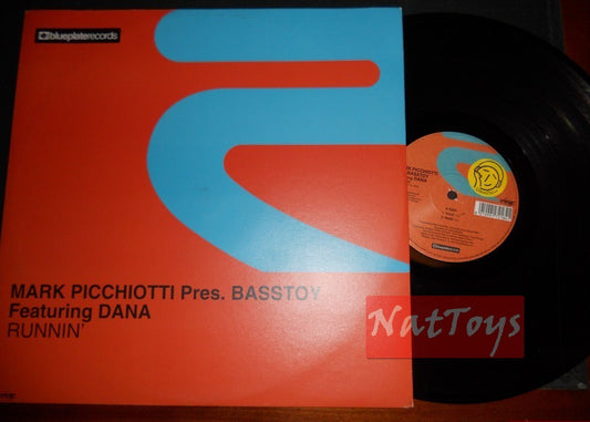 12" 33 Mark Picchiotti presents Basstoy ft Dana RUNNIN' (2001, RISE 168) - NM/NM