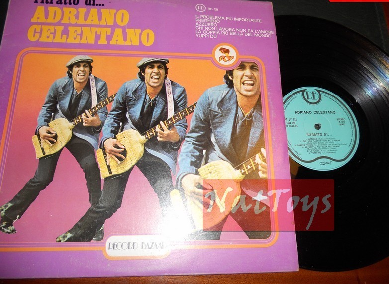 12" LP 33 RPM Adriano Celentano PORTRAIT OF... (Italy 1976, RB 29) - EX/EX