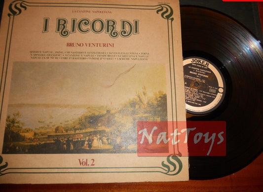 12" LP 33 RPM Bruno Venturini THE NEAPOLITAN SONG - THE MEMORIES VOL. 2 - EX/EX