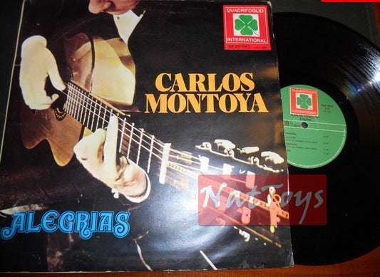 12" LP 33 GIRI Carlos Montoya ALEGRIAS Italia 1974, Quadrifoglio VDS 289 - EX/EX