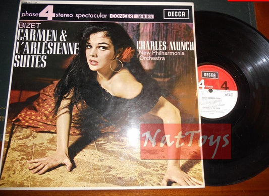 12" LP 33 RPM Charles Munch BIZET: CARMEN &amp; L'ARLESIENNE SUITES (UK 1967) EX/G