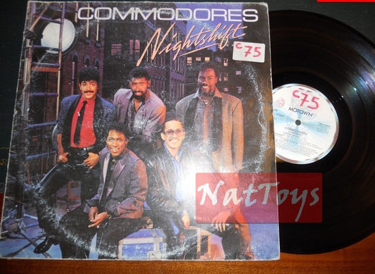 12" LP 33 GIRI Commodores NIGHTSHIFT (Italy 1985, Motown TMLP 6072) - VG/VG