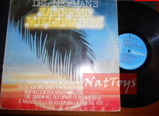 12" LP 33 GIRI Del Newman DEL NEWMAN'S SANREMO MILLIONAIRES Italy 1982 RCA VG/VG