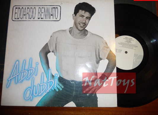 12" LP 33 RPM Edoardo Bennato ABBI DUBBI (Italy 1989, Virgin EB 955) - EX/EX