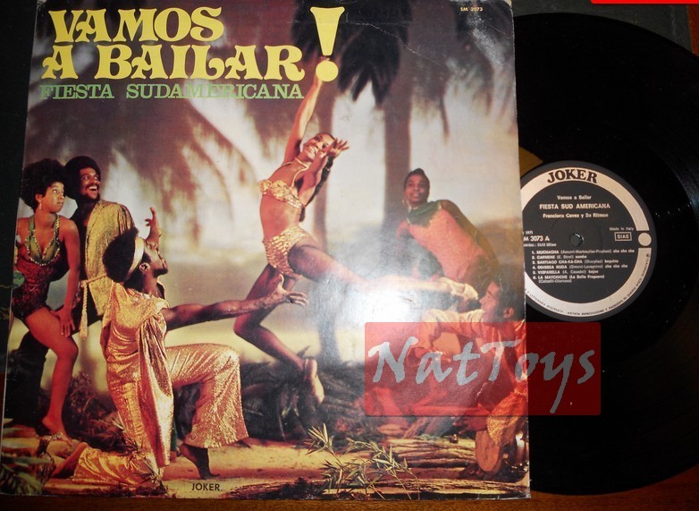 12" LP 33 GIRI Francisco Cavez y su Ritmos VAMOS A BAILAR! (Italy 1971) - EX/EX