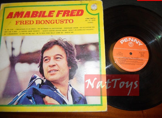 12" LP 33 RPM Fred Bongusto AMABILE FRED (Italy 1975, REL-ST 19262) - VG/G