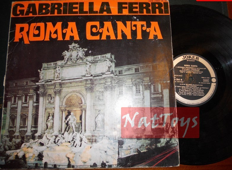 12" LP 33 GIRI Gabriella Ferri ROMA CANTA (Italy 1968, Joker SM 3041) - VG/VG