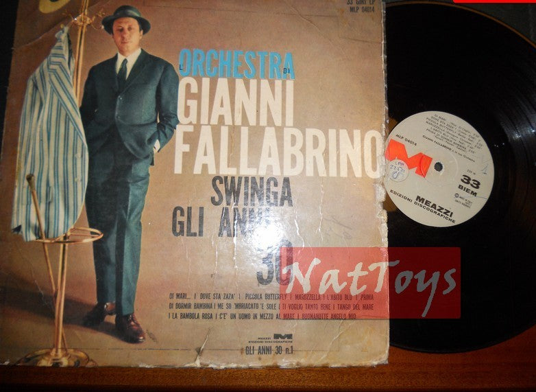 12" LP 33 RPM Gianni Fallabrino and his Orch. SWINGA THE 30s 1962 VG/VG