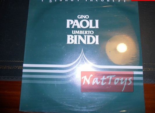 12" LP 33 RPM Gino Paoli/Umberto Bindi PAOLI-BINDI: THE GREAT MEETINGS 1986 NEW