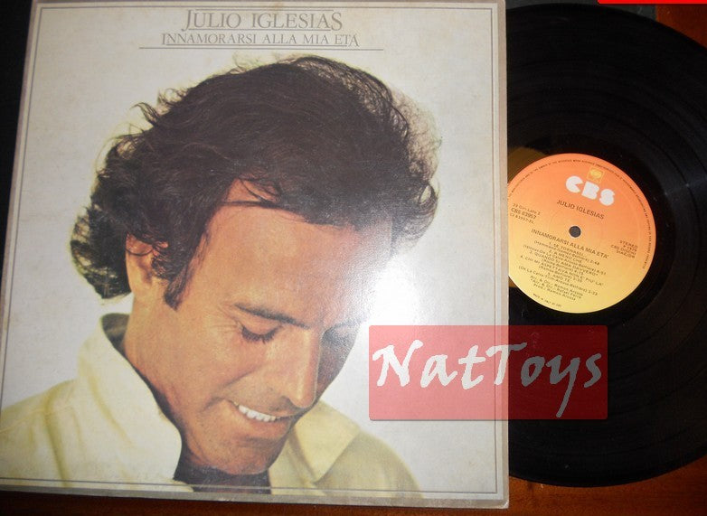 12" LP 33 RPM Julio Iglesias FALLING IN LOVE AT MY AGE 1979 CBS +apr. cover EX/EX