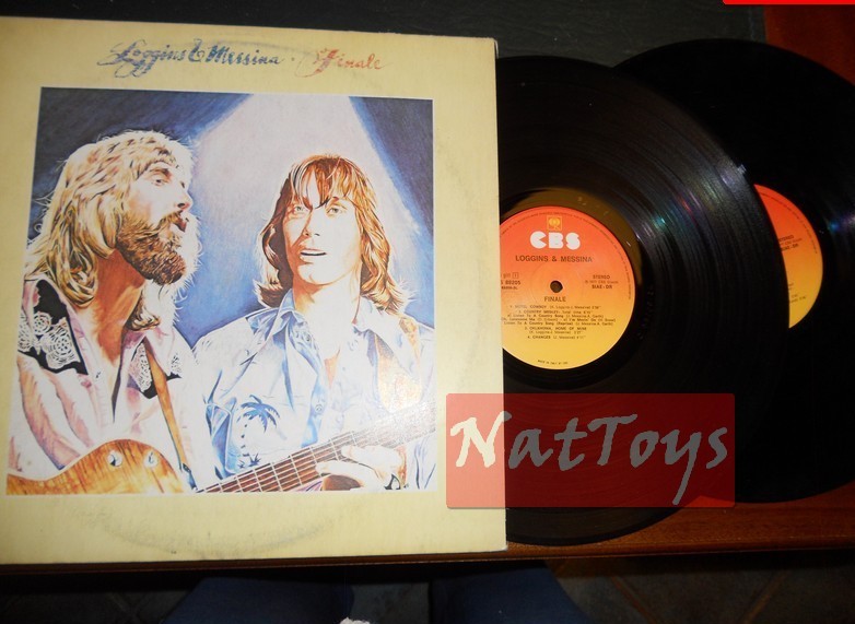 12" LP 33 GIRI Loggins &amp; Messina FINALE Italy 1977, CBS 2 LP +apr.cop. EX/EX/EX