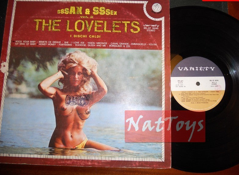 12" LP 33 GIRI Lovelets SSSAX &amp; SSSEX - VOL. 2 (Italy 1974, Variety) - VG/VG