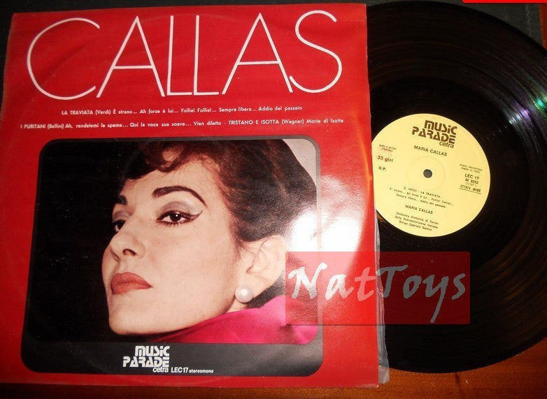 12" LP 33 GIRI Maria Callas CALLAS (Italy 1973, Cetra LEC 17) - EX/NM