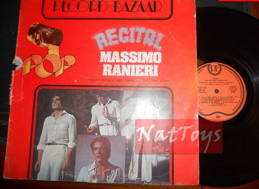 12" LP 33 GIRI Massimo Ranieri RECITAL (Italy 1977, Record Bazaar RB 84) - G/VG