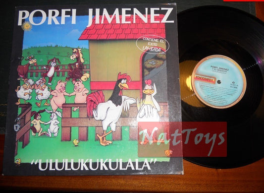 12" LP 33 RPM Porfi Jimenez ULULUKUKULALA (Venezuela 1989, Sonografica) - EX/VG