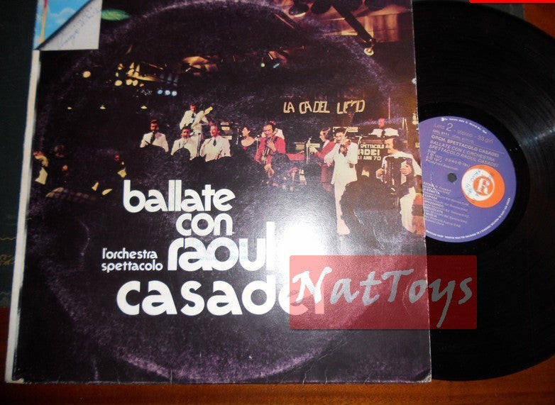 12" LP 33 RPM Raoul Casadei BALLADS WITH THE RAOUL CASADEI ORCHESTRA 1977 VG/VG