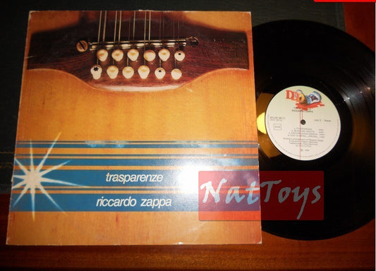 12" LP 33 GIRI Riccardo Zappa TRASPARENZE (Italy 1980, DDD ZPLDR 34111) - EX/NM