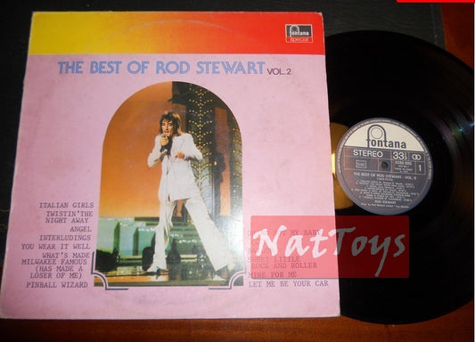 12" LP 33 RPM Rod Stewart THE BEST OF ROD STEWART VOL. 2 (Italy 1979) - EX/NM