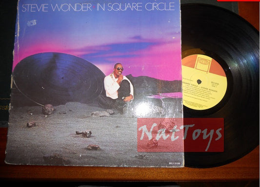 12" LP 33 RPM Stevie Wonder IN SQUARE CIRCLE (USA 1985) + cover + insert VG/VG