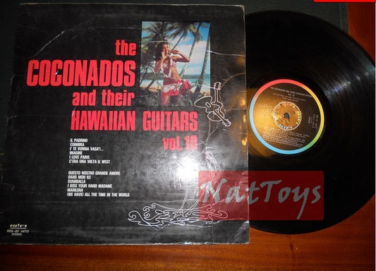 12" LP 33 RPM The Coconados AND THEIR HAWAIIAN GUITARS VOL. 10 1972 - VG/VG