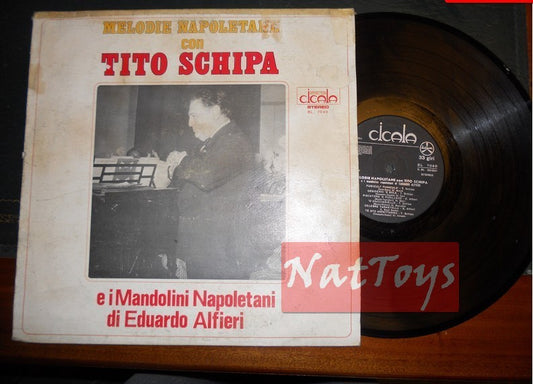 12" LP 33 RPM Tito Schipa NEAPOLITAN MELODIES WITH TITO SCHIPA Italy 1974 VG/VG