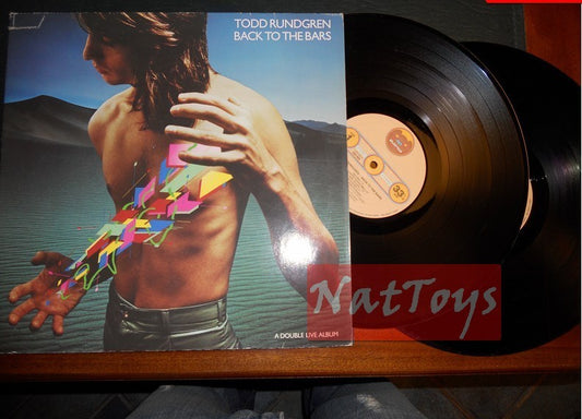 12" LP 33 RPM Todd Rundgren BACK TO THE BARS (Benelux 1978) double LP EX/NM/NM