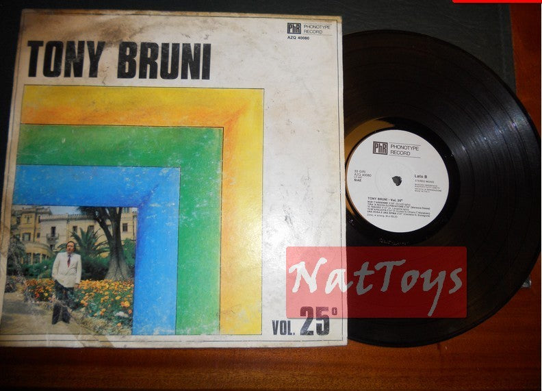 12" LP 33 GIRI Tony Bruni VOL. 25 (Italy 1984) [white label] - G/EX