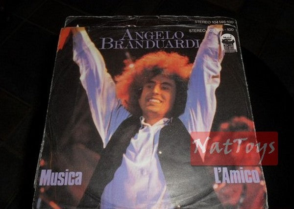 7" 45 GIRI Angelo Branduardi MUSICA/L'AMICO (Germany 1982, MUSIZA) - EX/NM