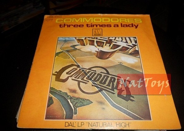 7" 45 RPM Commodores THREE TIMES A LADY/TOO HOT TA TROT 1978 NM/NM soundtrack