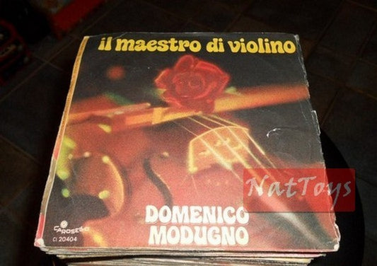 7" 45 RPM Domenico Modugno THE VIOLIN MASTER/SUNDAY - VG/VG sound col.