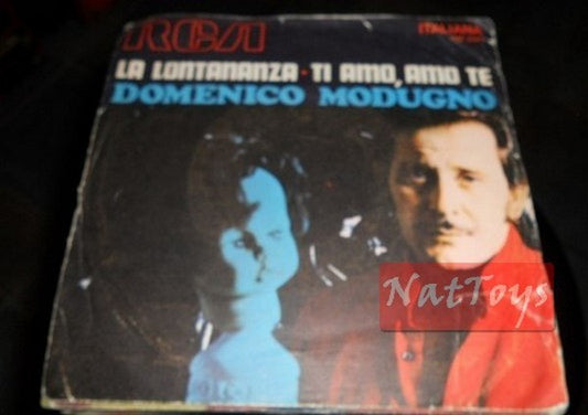 7" 45 RPM Domenico Modugno LA LOTTANANZA/TI AMO, AMO TE 1970 RCA ITALIANA VG/VG