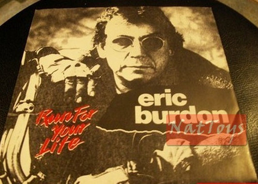 7" 45 RPM Eric Burdon RUN FOR YOUR LIFE/NEW ORLEANS RAP (Italy 1988) - NM/NM