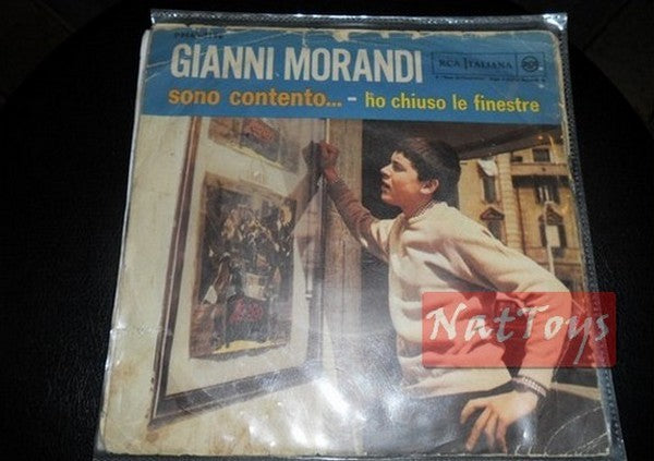 7" 45 RPM Gianni Morandi I CLOSED THE WINDOWS/I'M HAPPY... 1998 - EX/NM