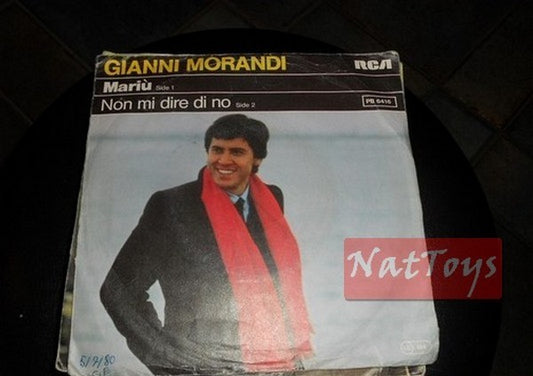 7" 45 RPM Gianni Morandi MARIU/NON MI DIRE DI NO (1980, RCA) - VG/EX