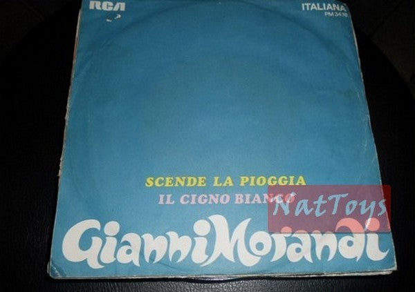 7" 45 RPM Gianni Morandi THE RAIN FALLS/THE WHITE SWAN (1968, RCA) EX/VG