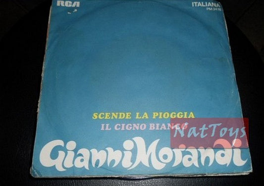 7" 45 RPM Gianni Morandi THE RAIN FALLS/THE WHITE SWAN (1968, RCA) EX/VG