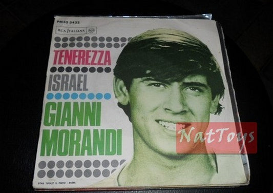 7" 45 RPM Gianni Morandi TENEREZZA/ISRAEL (Italy 1967, RCA PM 45-3422) - EX/EX