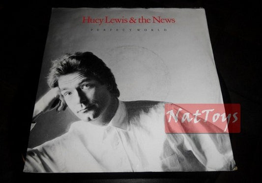 7" 45 RPM Huey Lewis and The News PERFECT WORLD/SLAMMIN' (Germany 1988) - NM/NM