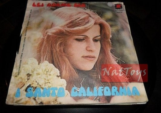 7" 45 GIRI I Santo California DOLCE AMORE MIO/LEI DORME GIA' (Italy 1976) VG/VG