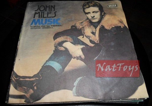 7" 45 RPM John Miles MUSIC/PUTTING MY NEW SONG TOGETHER (Italy 1976) - NM/NM