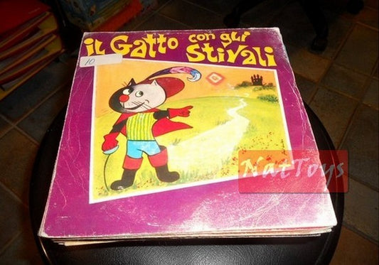 7" 45 GIRI Le fiabe piu belle IL GATTO CON GLI STIVALI (JUNIOR JR F 117) - VG/VG