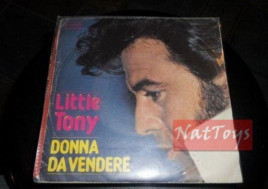 7" 45 RPM Little Tony DONNA DA VENDERE/TRASPARENTE (Italy 1982) - EX/EX