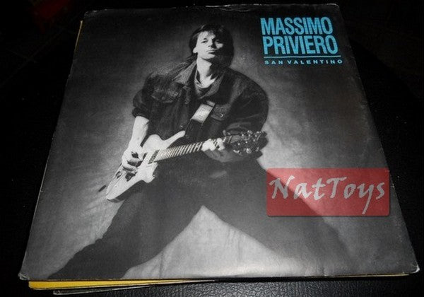 7" 45 RPM Massimo Priviero SAN VALENTINO/ROCK BAND (Italy 1988) - NM/NM