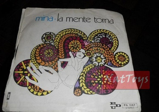 7" 45 RPM Mina UOMO/LA MENTE TORNA (Italy 1971, PDU PA 1067) - EX/EX