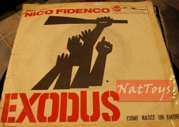 7" 45 RPM Nico Fidenco HOW A LOVE IS BORN/EXODUS - VG/VG soundtrack