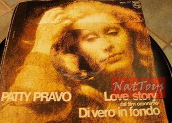 7" 45 GIRI Patty Pravo LOVE STORY/DI VERO IN FONDO 1971 - VG/EX soundtrack