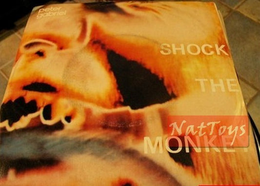 7" 45 SPIN Peter Gabriel SHOCK THE MONKEY/SOFT DOG (Italy 1982) - EX/EX