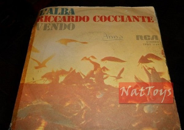 7" 45 GIRI Riccardo Cocciante L'ALBA/VENDO (1975, ITALIAN RCA TPBO 1144) - VG/VG