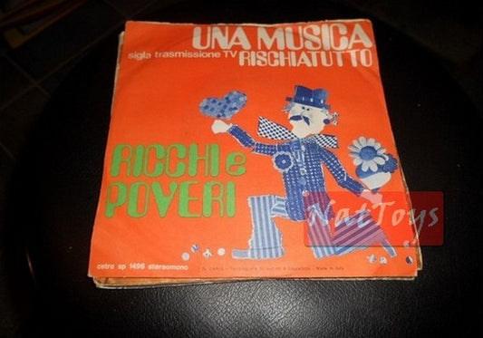 7" 45 RPM Ricchi e Poveri UNA MUSICA/IL FANTASMA (1972, CETRA SP 1496) - EX/EX