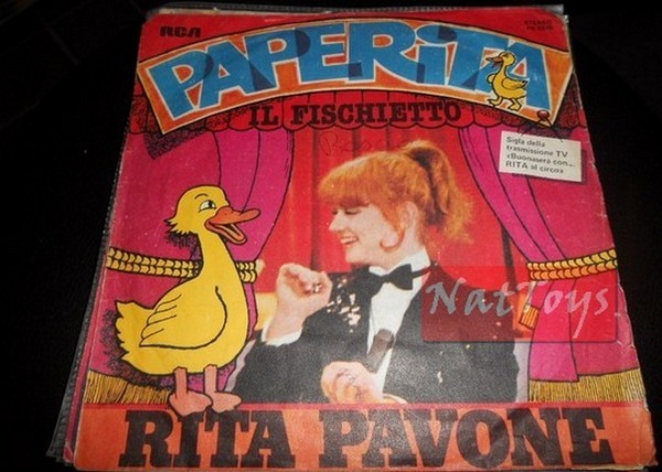 7" 45 RPM Rita Pavone PAPERITA/IL FISCHIETTO (Italy 1979) EX/EX soundtrack